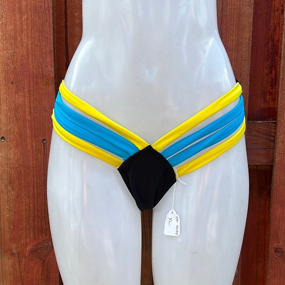 Eye Candy Black Bikini Bottom Size XL